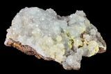 Lustrous Hemimorphite Crystal Cluster with Mimetite - Congo #148485-1